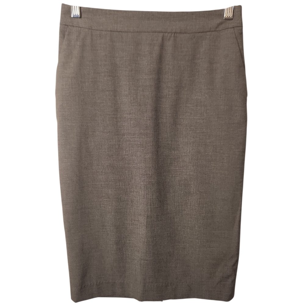 Vintage Old Navy Women's Classic Gray Pencil Skirt Low Waist Size 0